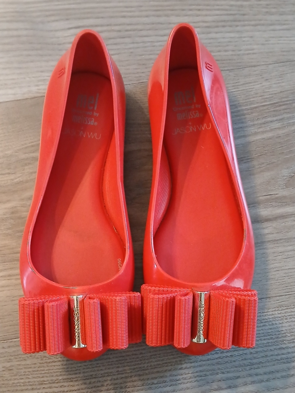 Mel Dreamed By Melissa + Jason Wu Red Bow Ballet Flags Little Girl Size 1
